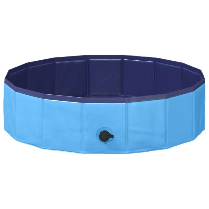 Piscină pliabilă pentru câini albastru 80 x 80 x 20 cm PVC - WALTI WALTI