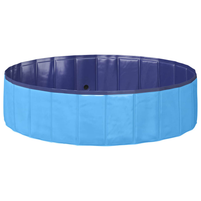 Piscină pliabilă pentru câini albastru 120 x 120 x 30 cm PVC - WALTI WALTI