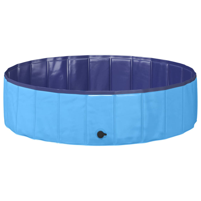 Piscină pliabilă pentru câini albastru 120 x 120 x 30 cm PVC - WALTI WALTI
