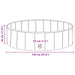 Piscină pliabilă pentru câini albastru 120 x 120 x 30 cm PVC - WALTI WALTI