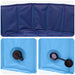Piscină pliabilă pentru câini albastru 160 x 160 x 30 cm PVC - WALTI WALTI