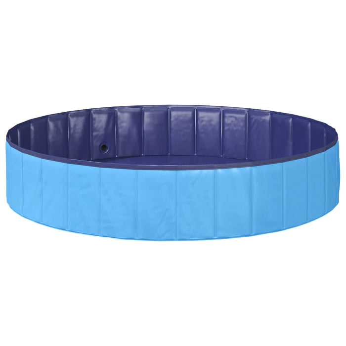 Piscină pliabilă pentru câini albastru 160 x 160 x 30 cm PVC - WALTI WALTI
