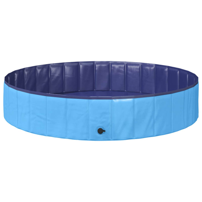 Piscină pliabilă pentru câini albastru 160 x 160 x 30 cm PVC - WALTI WALTI