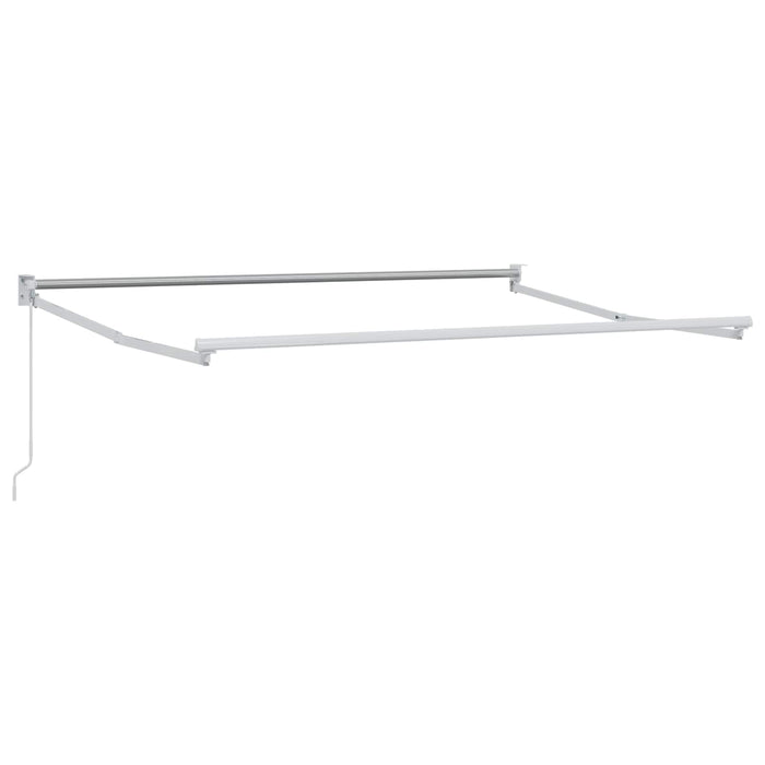 Copertină retractabilă manuală Galben și alb 3 x 2 m - WALTI WALTI