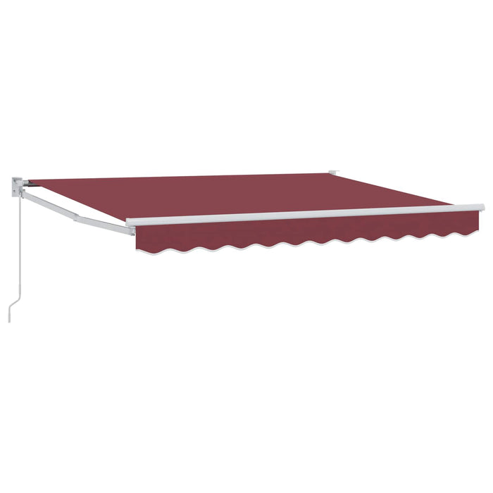 Copertină retractabilă manuală Burgundy 3,5 x 2 m - WALTI WALTI