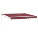 Copertină retractabilă manuală Burgundy 3,5 x 2 m - WALTI WALTI
