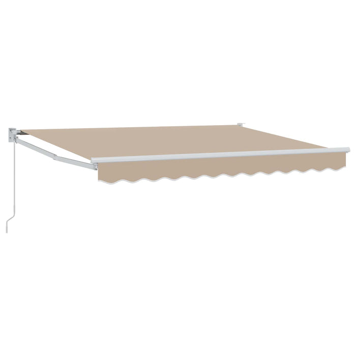 Copertină retractabilă manuală Bej 3,5 x 2 m - WALTI WALTI
