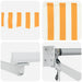 Cort electric retractabil Galben și alb 2,5 x 2 m - WALTI WALTI