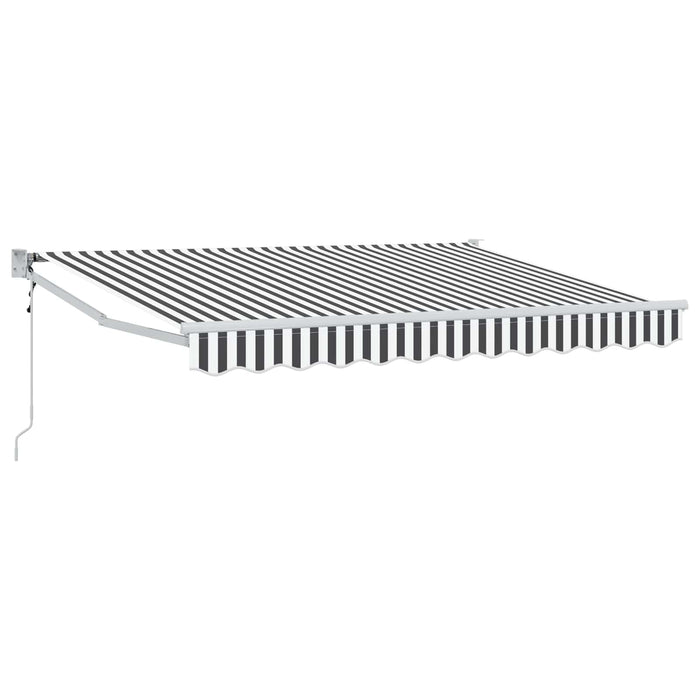 Cort electric retractabil Antracit și Alb 2,5 x 2 m - WALTI WALTI