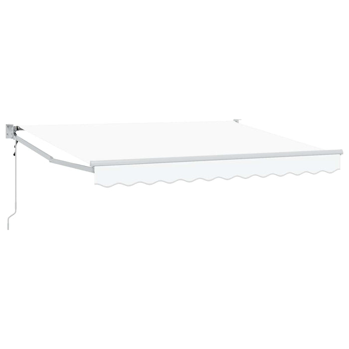 Copertină Alb 3 x 2 m Poliester și metal WALTI