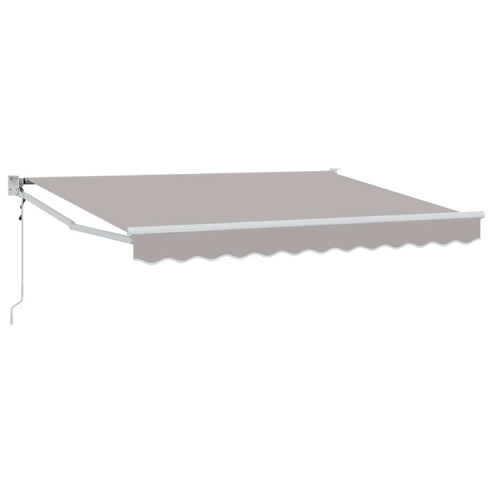 Copertină Gri deschis 3 x 2 m Poliester și metal WALTI