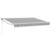 Cort electric retractabil Antracit și Alb 3,5 x 2 m - WALTI WALTI