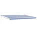 Cort electric retractabil Albastru și Alb 4 x 2 m - WALTI WALTI