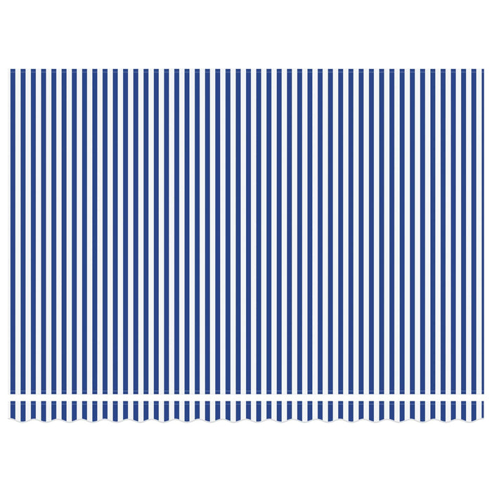 Cort electric retractabil Albastru și Alb 4 x 2 m - WALTI WALTI