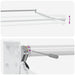 Cort electric retractabil Albastru și Alb 4 x 2 m - WALTI WALTI