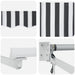 Cort electric retractabil Antracit și Alb 4 x 2 m - WALTI WALTI