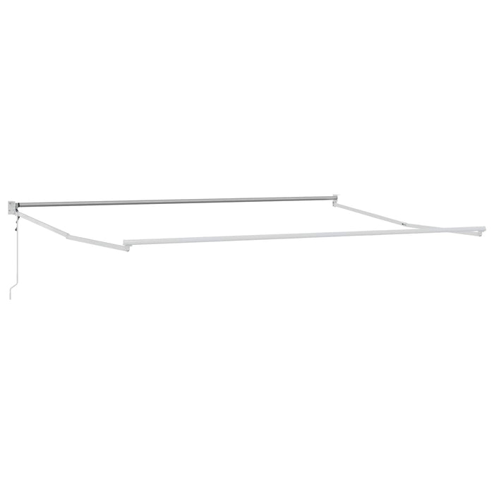 Cort electric retractabil Antracit și Alb 4 x 2 m - WALTI WALTI