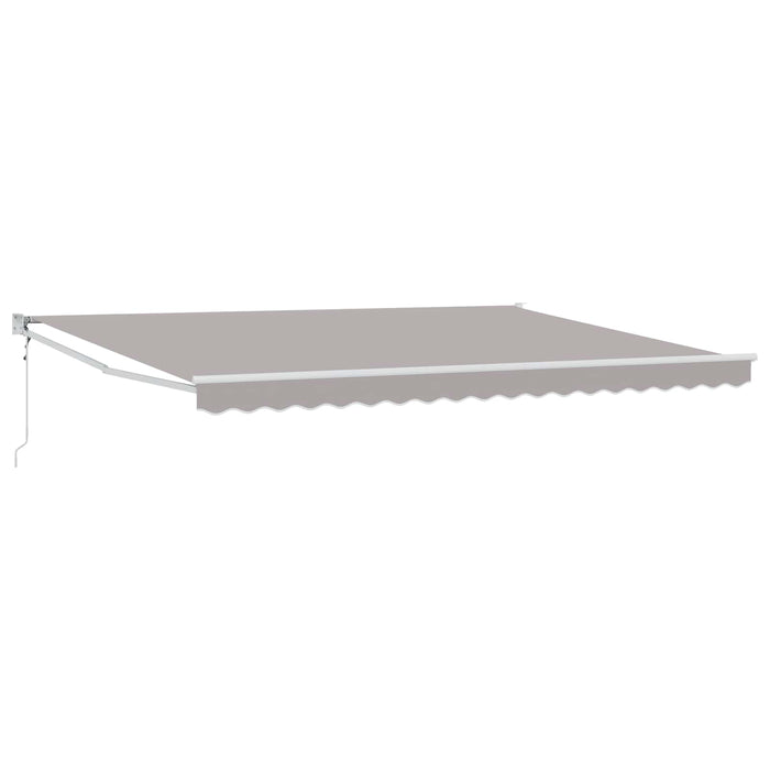 Copertină Gri deschis 4 x 2 m Poliester și metal WALTI