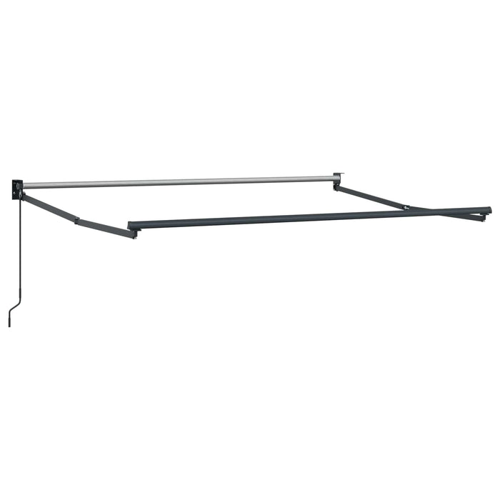 Copertină retractabilă manuală Galben și alb 3 x 2 m - WALTI WALTI