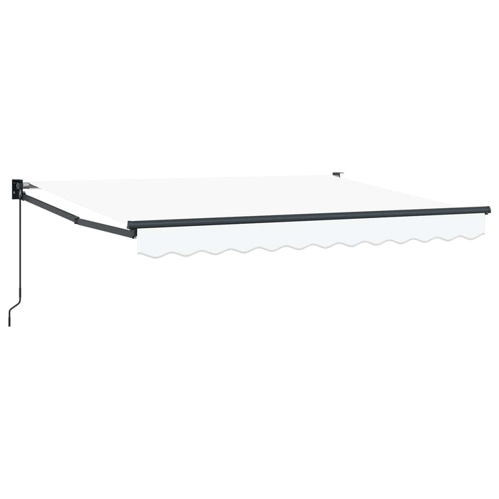 Copertină retractabilă Alb 3 x 2 m Poliester și Aluminiu WALTI