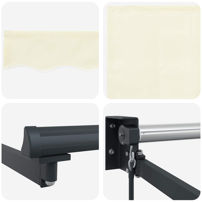 Copertină retractabilă manuală Crem 3,5 x 2 m - WALTI WALTI
