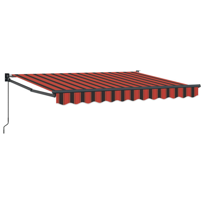 Copertină retractabilă Portocalie, Neagră și Galbenă 3,5 x 2 m WALTI