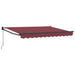 Copertină retractabilă manuală Burgundy 3,5 x 2 m - WALTI WALTI