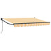 Cort electric retractabil Galben și alb 3 x 2 m - WALTI WALTI