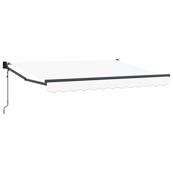 Copertină Alb 3 x 2 m Poliester și metal WALTI