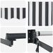 Cort electric retractabil Antracit și Alb 3,5 x 2 m - WALTI WALTI