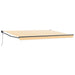 Cort electric retractabil Galben și alb 4 x 2 m - WALTI WALTI