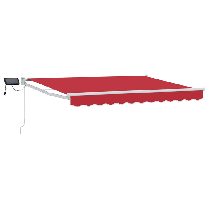 Marchiză retractabilă manuală cu led-uri Roșu și Alb 3 x 2,5 m - WALTI WALTI