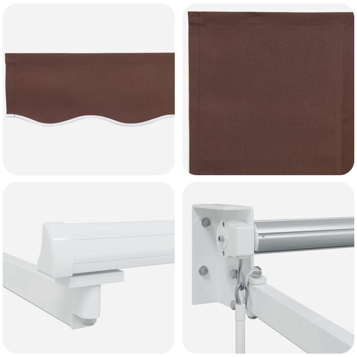 Marchiză retractabilă manuală cu led-uri 3,5 x 2,5 m - WALTI WALTI