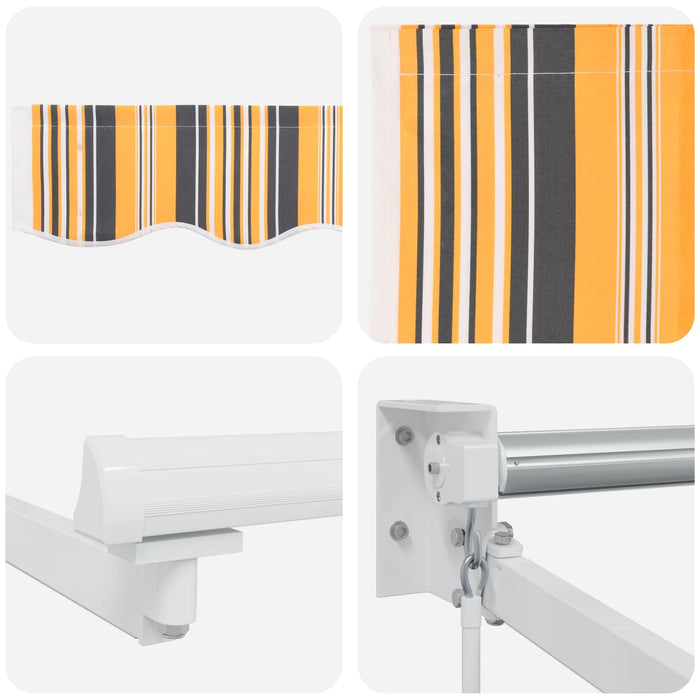 Marchiză retractabilă manuală cu led-uri 3,5 x 2,5 m - WALTI WALTI