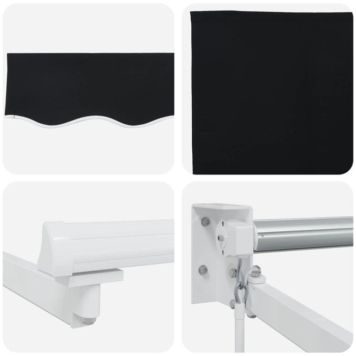 Marchiză retractabilă manuală cu led-uri 3,5 x 2,5 m - WALTI WALTI