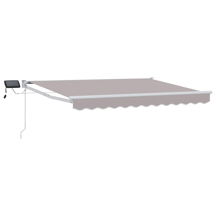 Marchiză retractabilă manuală cu led-uri 3,5 x 2,5 m WALTI