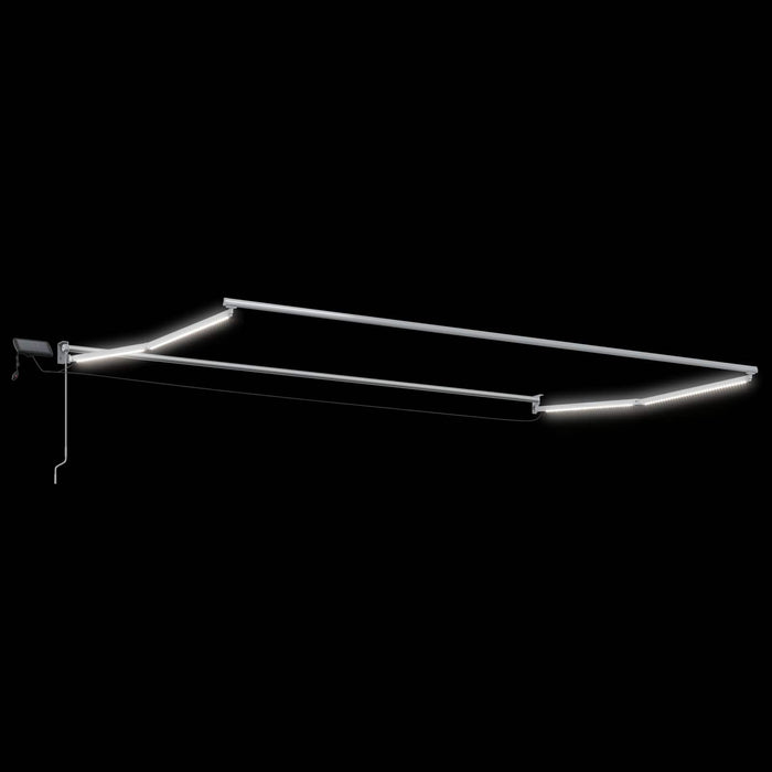 Marchiză retractabilă manuală cu led-uri 4 × 3 m - WALTI WALTI
