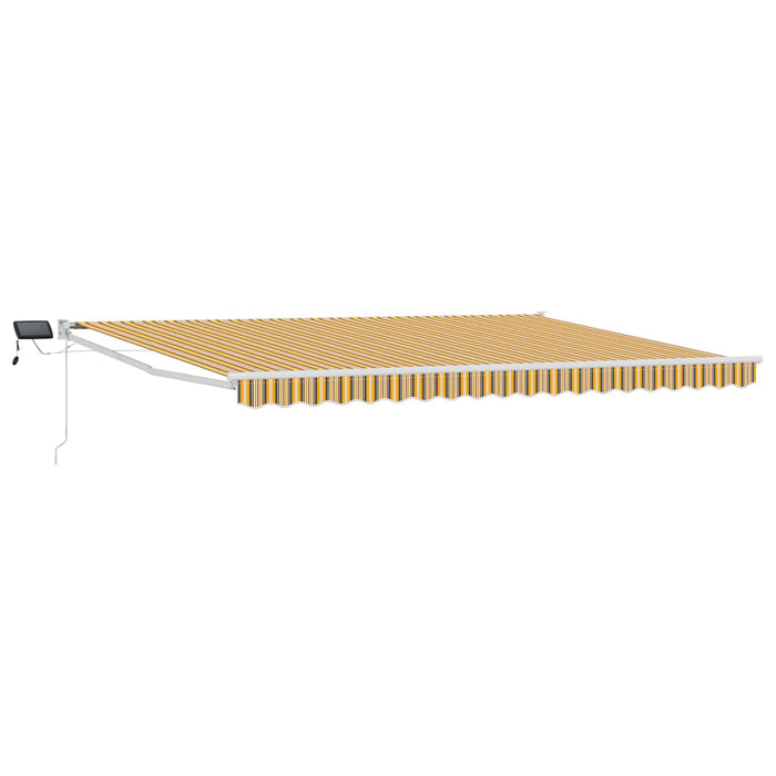 Marchiză retractabilă manuală cu led-uri 4,5 × 3 m - WALTI WALTI