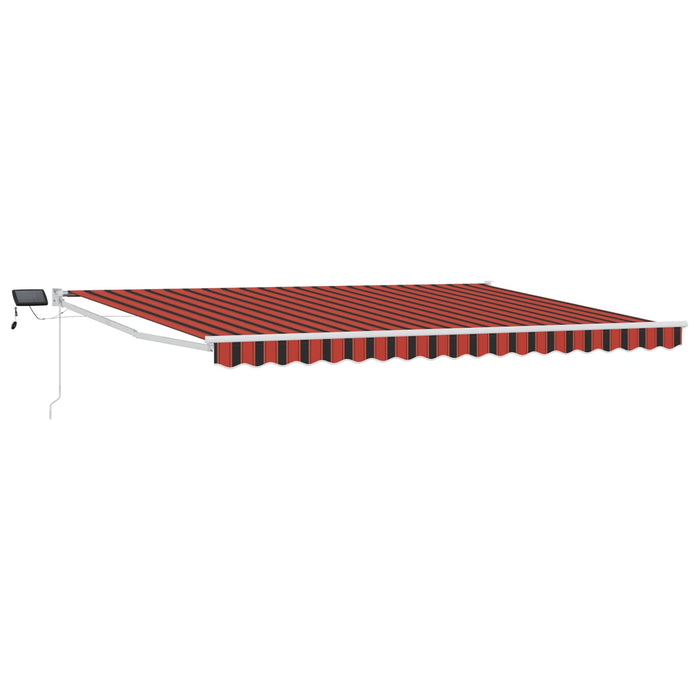 Marchiză retractabilă manuală cu led-uri 5 x 3 m - WALTI WALTI