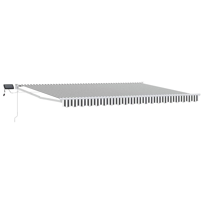 Marchiză retractabilă manuală cu led-uri 5 x 3 m - WALTI WALTI