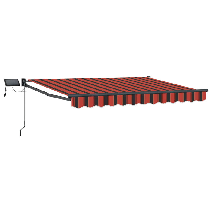 Marchiză retractabilă manuală cu led-uri 3 x 2 m WALTI