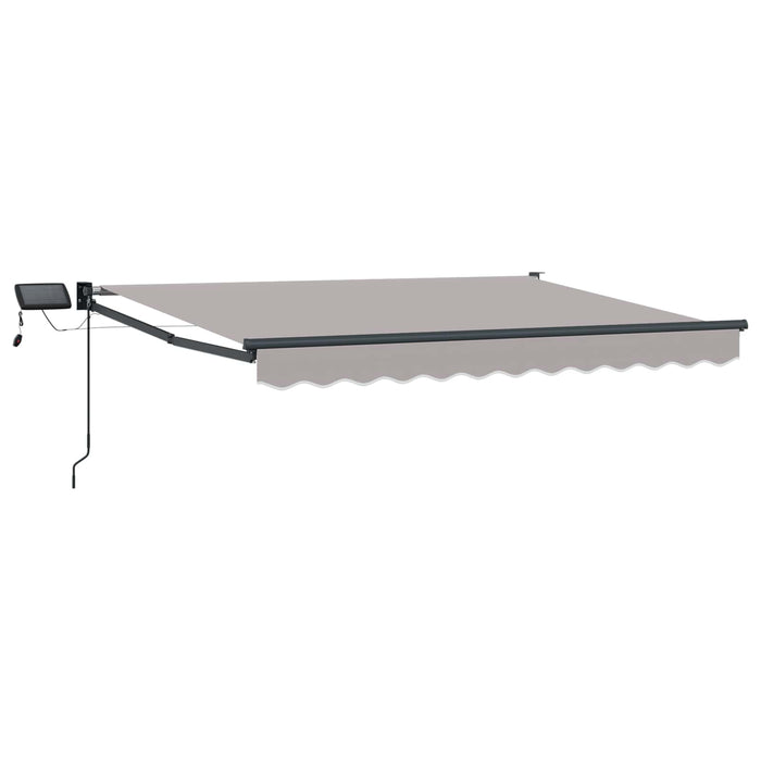 Marchiză retractabilă manuală cu led-uri 3 x 2 m WALTI