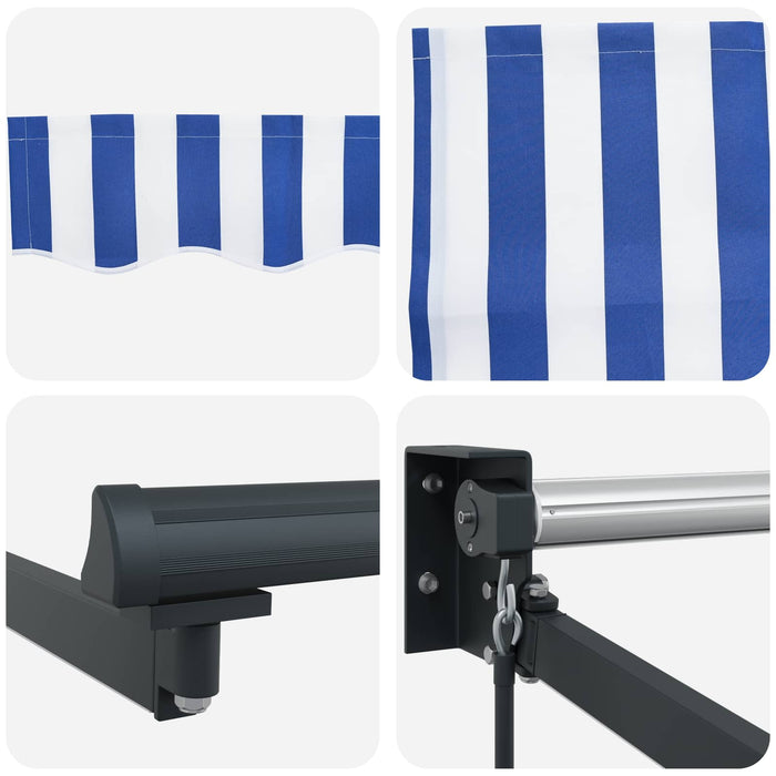 Marchiză retractabilă manuală cu led-uri 3,5 x 2 m - WALTI WALTI