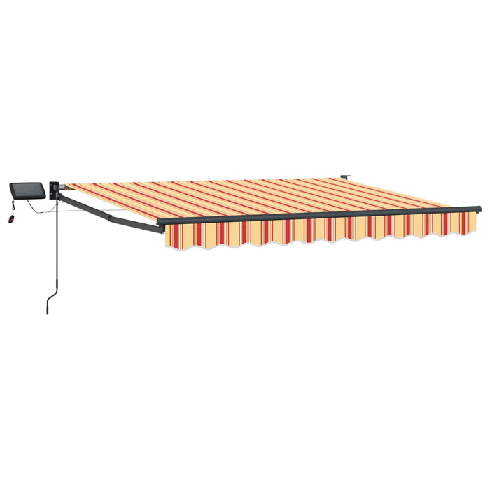 Marchiză retractabilă manuală cu led-uri Multicolour 3,5 x 2 m WALTI