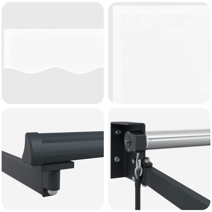 Marchiză retractabilă manuală cu led-uri 3,5 x 2 m - WALTI WALTI