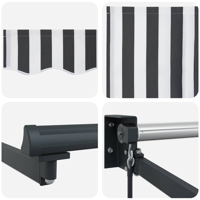 Marchiză retractabilă manuală cu led-uri 4 x 2 m - WALTI WALTI