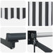 Marchiză retractabilă manuală cu led-uri 4 x 2 m - WALTI WALTI