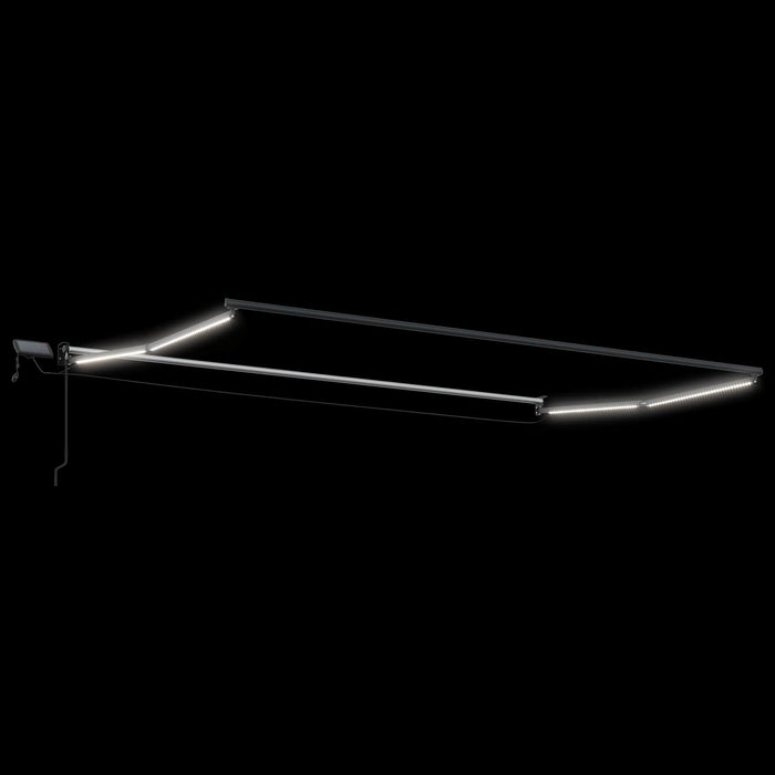 Marchiză retractabilă manuală cu led-uri 4 x 2 m - WALTI WALTI