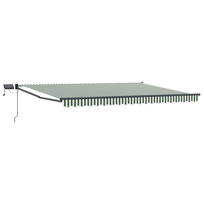 Marchiză retractabilă manuală cu led-uri 4 x 2 m WALTI