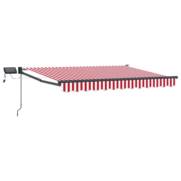 Marchiză retractabilă manuală cu led-uri 3 x 2,5 m WALTI
